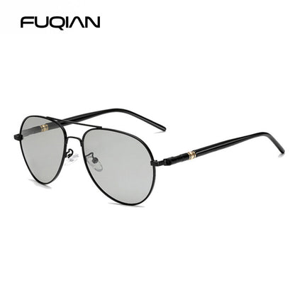 Lunettes de Soleil Photochromiques d'Aviation pour Hommes et Femmes