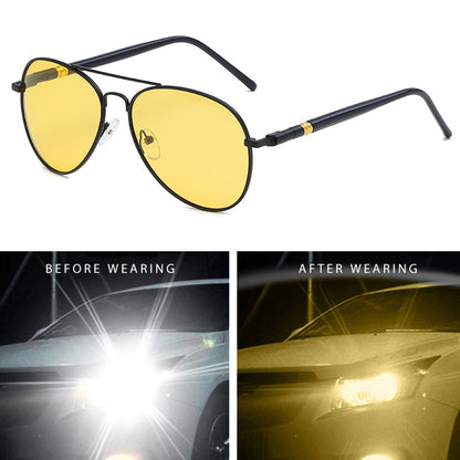 Lunettes de Soleil Photochromiques d'Aviation pour Hommes et Femmes