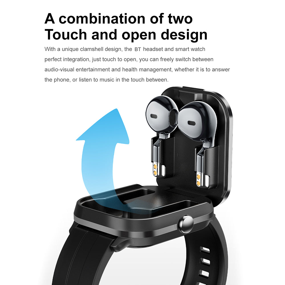 Montre SMART WATCH avec écouteurs TWS 2 en 1
