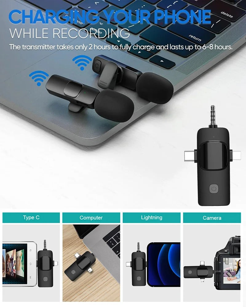 Mini Micro Cravate LAVALIER 3 en 1