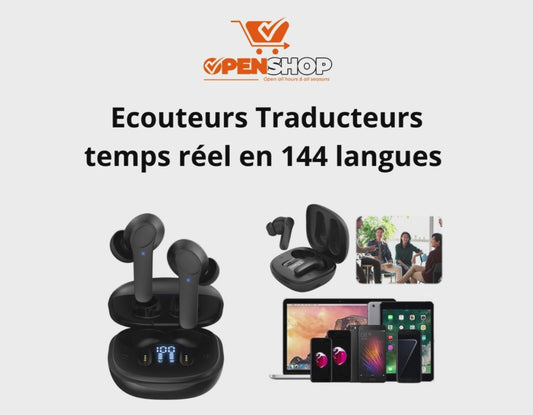 Ecouteurs traducteurs temps réel en 144 langues